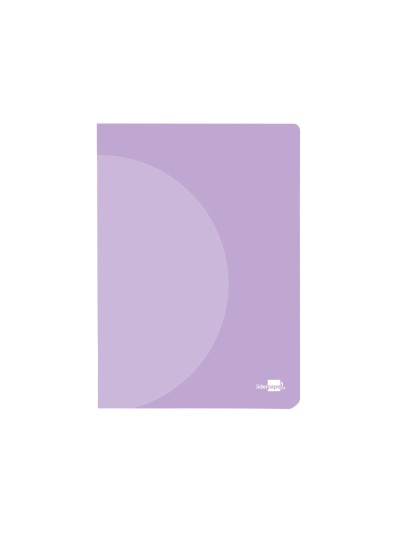 Libreta liderpapel 360 tapa de plastico a5 48 hojas 90g/m2 horizontal con doble margen colores pastel