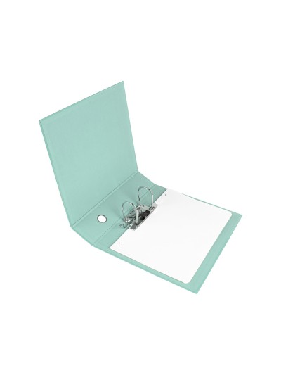 Archivador de palanca liderpapel a4 color system forrado sin rado lomo 80 mm menta compresor metalico