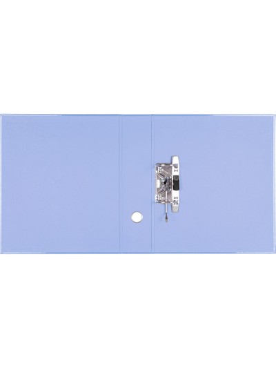 Archivador de palanca liderpapel a4 color system forrado sin rado lomo 80 mm celeste compresor metalico