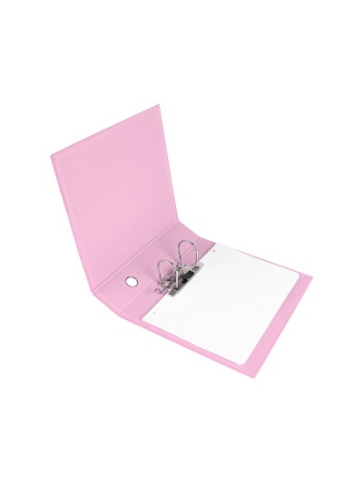 Archivador de palanca liderpapel a4 color system forrado sin rado lomo 80 mm rosa compresor metalico