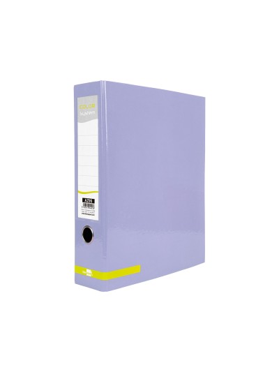 Archivador de palanca liderpapel a4 color system forrado sin rado lomo 80 mm lavanda compresor metalico