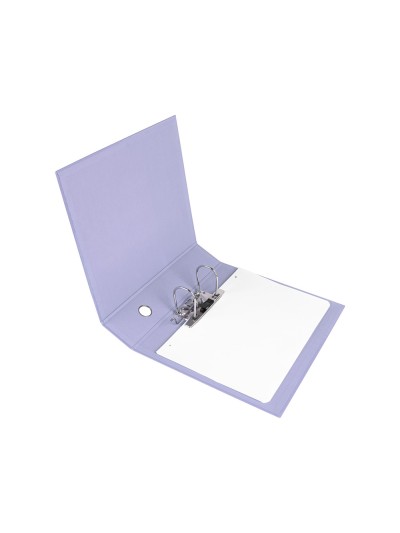 Archivador de palanca liderpapel a4 color system forrado sin rado lomo 80 mm lavanda compresor metalico