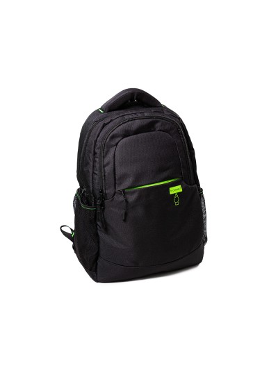 Mochila para portatil q-connect 15,6/' negra con asa 2 bolsillos exteriores 320x430x140 mm