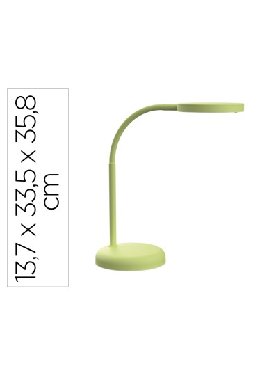 Lampara de escritorio maul led joy color verde lima 137x335x358 mm