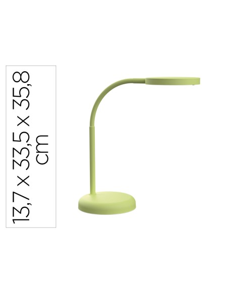 Lampara de escritorio maul led joy color verde lima 137x335x358 mm