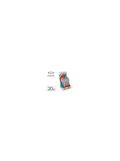 Boligrafo parker jotter originals pop art edicion especial expositor de 20 unidades colores surtidos