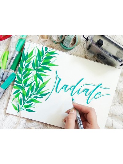 Rotulador sharpie permanente ultrafino blister 12 unidades colores surtidos