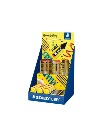 Expositor sobremesa staedtler noris 120 diseño feliz aniversario 152 unidades surtidas 383x382x250 mm