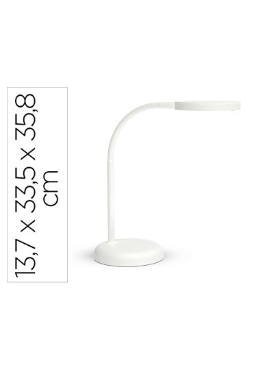 Lampara de escritorio maul led joy color blanco 137x335x358 mm