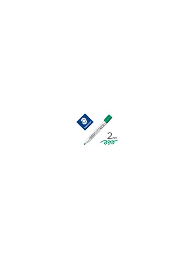 Rotulador staedtler lumocolor 351 para pizarra blanca punta redonda 2 mm recargable color verde claro