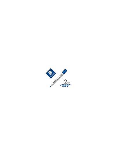 Rotulador staedtler lumocolor 351 para pizarra blanca punta redonda 2 mm recargable color azul