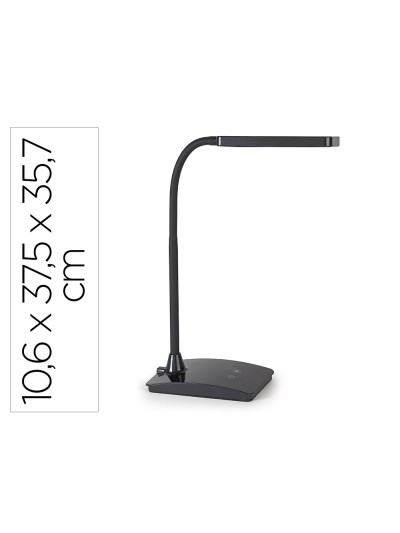 Lampara de escritorio maul led pearly tres niveles intensidad color negro 106x375x357 mm