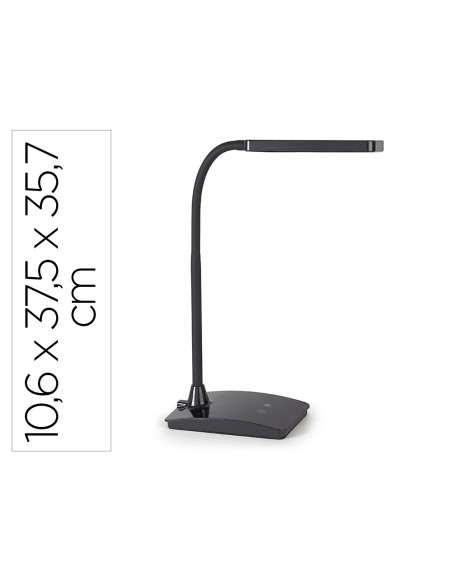 Lampara de escritorio maul led pearly tres niveles intensidad color negro 106x375x357 mm
