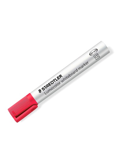Rotulador staedtler lumocolor 351 para pizarra blanca punta redonda 2 mm recargable color rojo