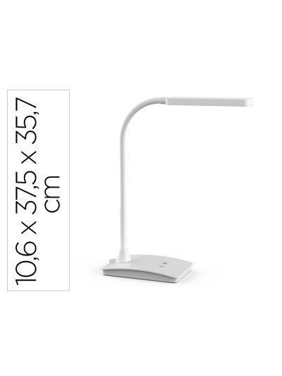 Lampara de escritorio maul led pearly tres niveles intensidad color blanco 106x375x357 mm