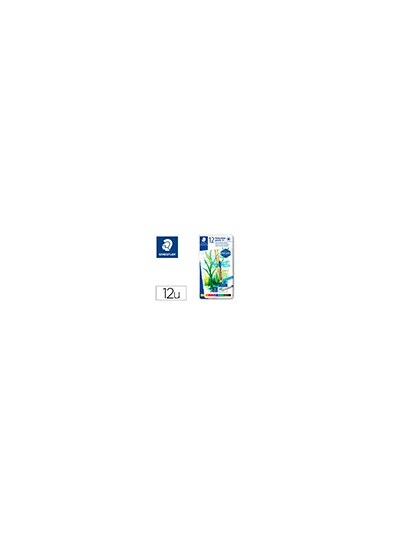 Lapices de colores staedtler acuarelables caja metal de 12 unidades colores surtidos