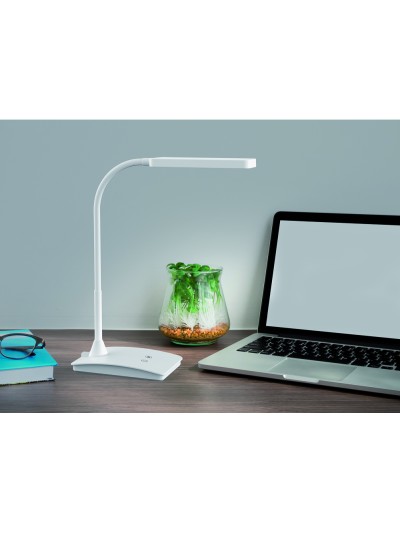 Lampara de escritorio maul led pearly tres niveles intensidad color blanco 106x375x357 mm
