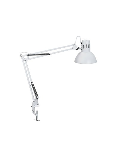 Lampara de escritorio maul study con pinza color blanco 170x440x350 mm