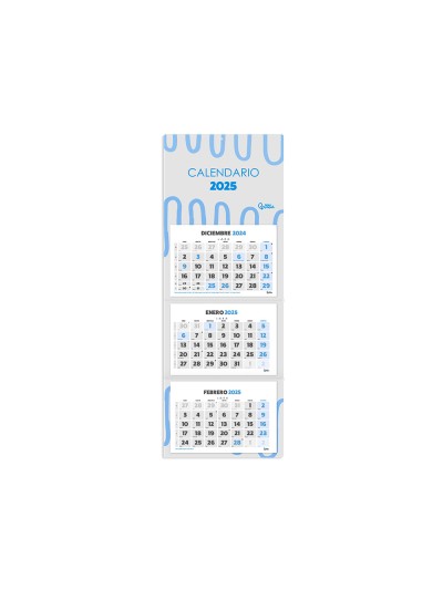 Calendarios liderpapel 2025 pack de 24 unidades diseños surtidos lote