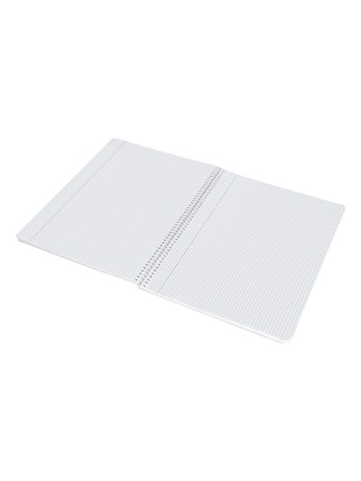 Cuaderno espiral liderpapel a4 wonder tapa plastico 80h 90gr cuadro 5mm con margen colores surtidos