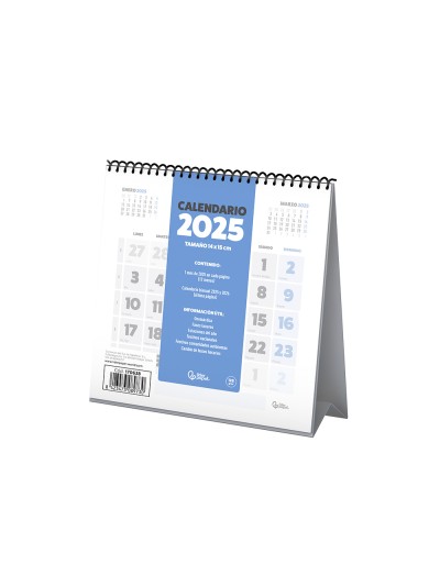 Calendarios liderpapel 2025 pack de 24 unidades diseños surtidos lote
