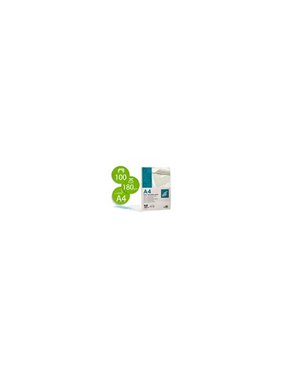 Papel verjurado liderpapel a4 180g/m2 crema paquete de 100 hojas