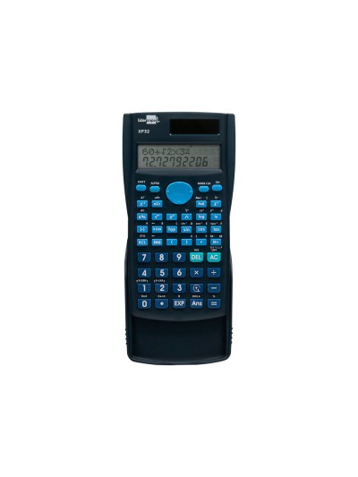 Calculadora liderpapel cientifica xf32 12 digitos 240 funciones con tapa solar y pilas color azul 156x85x20