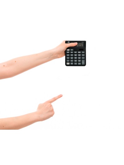 Calculadora liderpapel sobremesa xf20 10 digitos solar y pilas color negro 127x105x24 mm