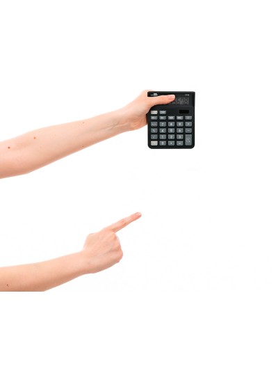 Calculadora liderpapel sobremesa xf16 8 digitos solar y pilas color negro 127x105x24 mm