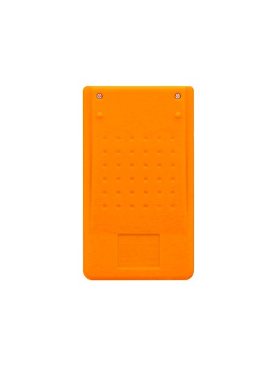 Calculadora liderpapel bolsillo xf10 8 digitos solar y pilas color naranja 115x65x8 mm