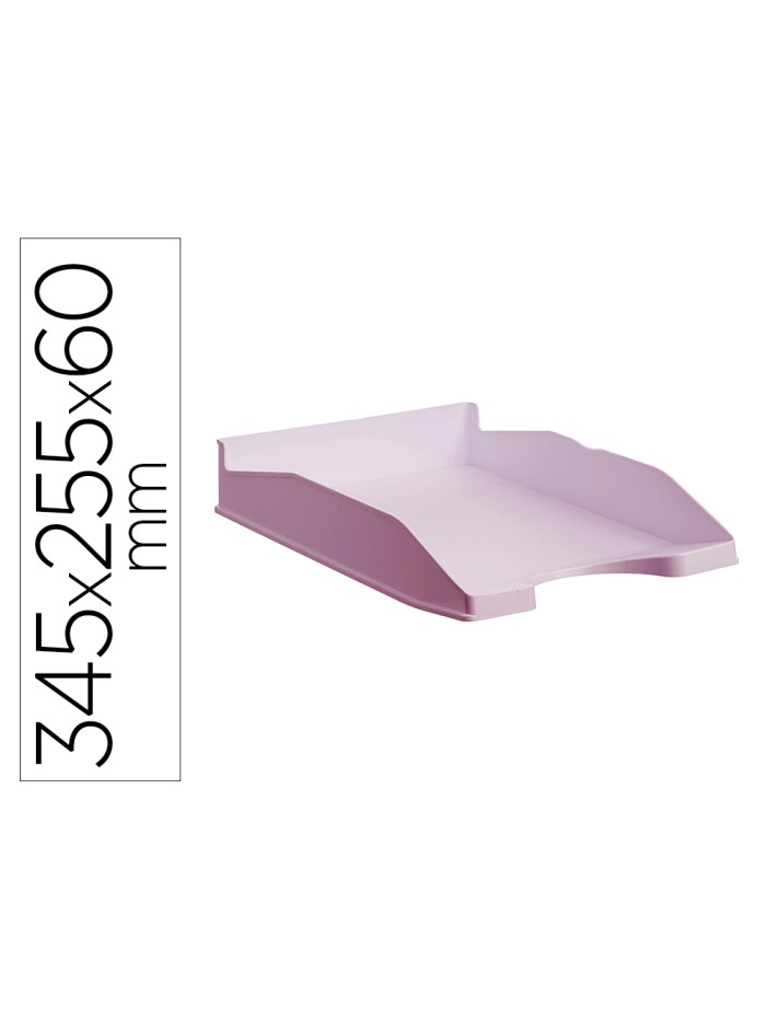 Bandeja sobremesa archivo 2000 ecogreen plastico 100% reciclado apilable formatos din a4 y folio color rosa Bandeja sobremesa archivo 2000 ecogreen plastico 100% reciclado apilable formatos din a4 y folio color rosa