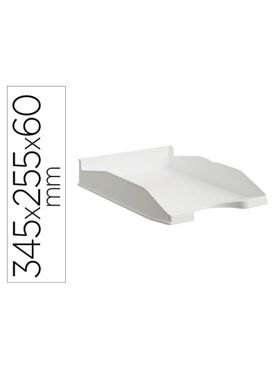 Bandeja sobremesa archivo 2000 ecogreen plastico 100% reciclado apilable formatos din a4 y folio color blanco