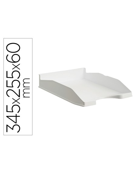 Bandeja sobremesa archivo 2000 ecogreen plastico 100% reciclado apilable formatos din a4 y folio color blanco