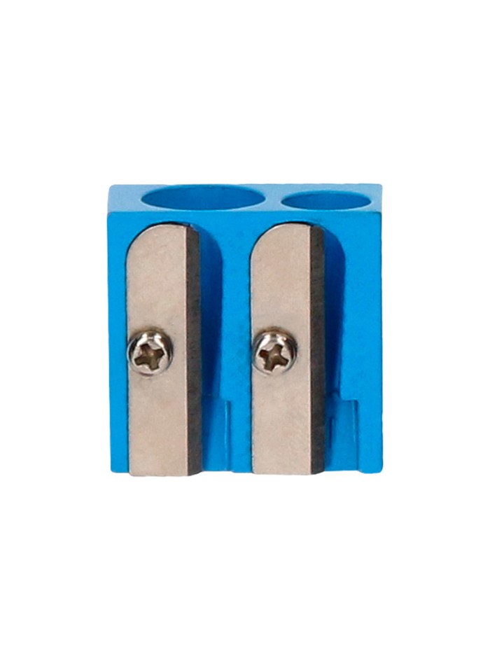 Sacapuntas liderpapel metalico cuña 2 usos color azul Sacapuntas liderpapel metalico cuña 2 usos color azul