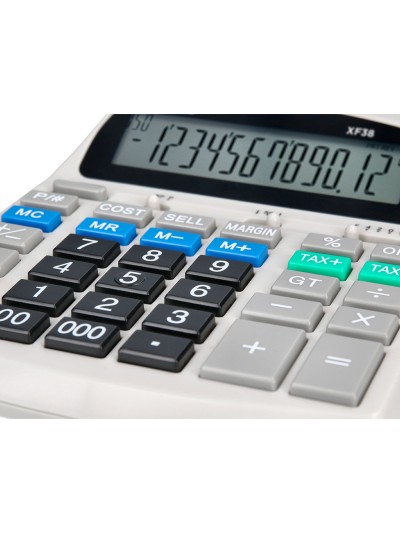 Calculadora liderpapel impresora pantalla papel 57 mm 12 digitos impresion bicolor blanca 225x158x56 mm