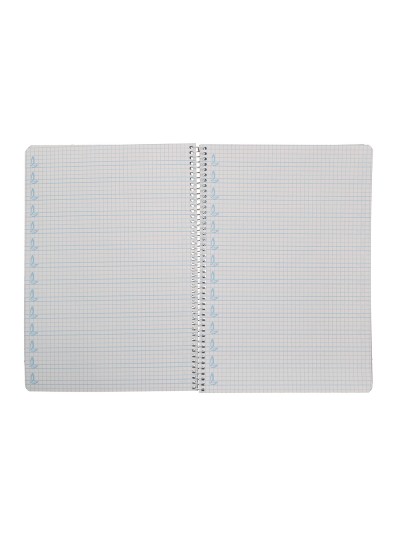 Cuaderno espiral liderpapel din a4 pautaguia tapa dura 80h 90 gr cuadro pautado 5mm color naranja