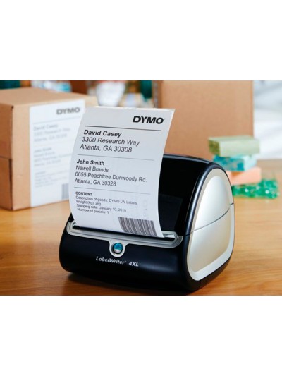 Etiqueta adhesiva dymo labelwriter para envio 104x159 mm blanca para impresoras 4xl/5xl rollo de 220 unidades