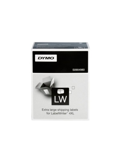 Etiqueta adhesiva dymo labelwriter para envio 104x159 mm blanca para impresoras 4xl/5xl rollo de 220 unidades