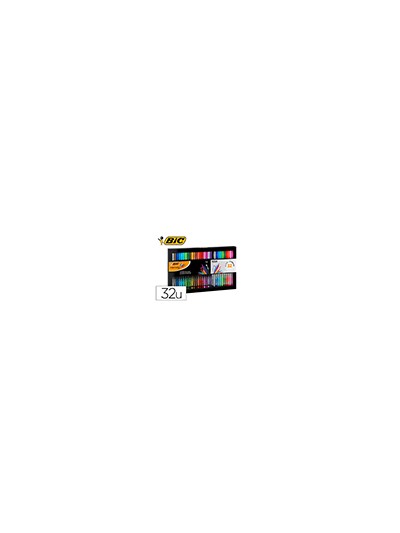 Rotulador bic intesity collection estuche de 32 unidades colores surtidos
