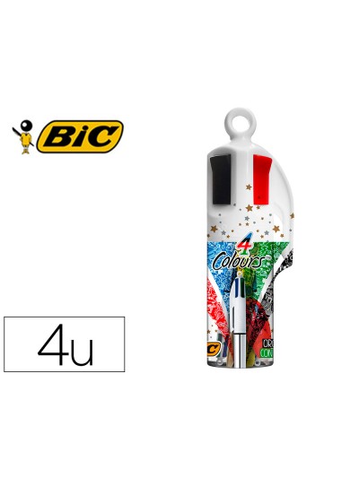 Set bic megatubo 1 cristal celebration oro + 1 shine plata + 1 fluorescente grip amarillo + 1 corrector micro