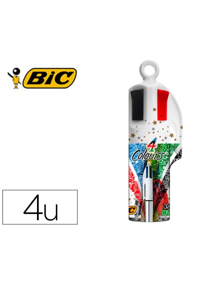 Set bic megatubo 1 cristal celebration oro + 1 shine plata + 1 fluorescente grip amarillo + 1 corrector micro