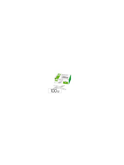 Clips zinc q-connect n 1 labiados 20 mm caja de 100 unidades