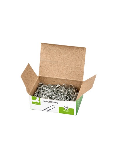 Clips zinc q-connect n 1 labiados 20 mm caja de 100 unidades