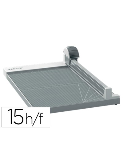 Cizalla de rodillo leitz precision office a4+ base madera plastificada longitud corte 381 mm capacidad de