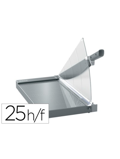Cizalla de palanca leitz precision office pro a3 base cristal longitud corte 457 mm capacidad de corte 25 hojas