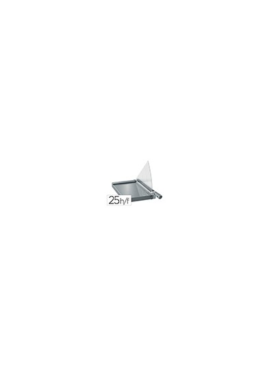 Cizalla de palanca leitz precision office pro a4+ base cristal longitud corte 381 mm capacidad de corte 25 hojas