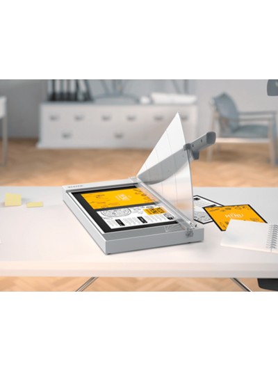 Cizalla de palanca leitz precision home office a3 base plastico longitud corte 457 mm capacidad de corte 10