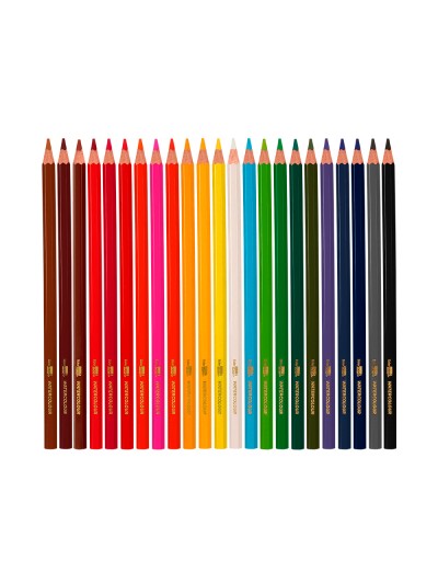 Lapices de colores acuarelables liderpapel caja de 24 unidades colores surtidos