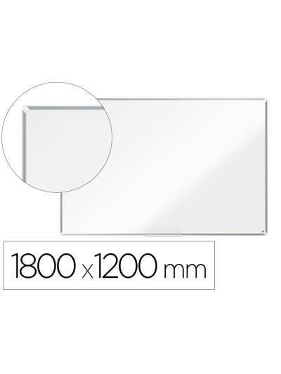 Pizarra blanca nobo premium plus melamina 1800x1200 mm