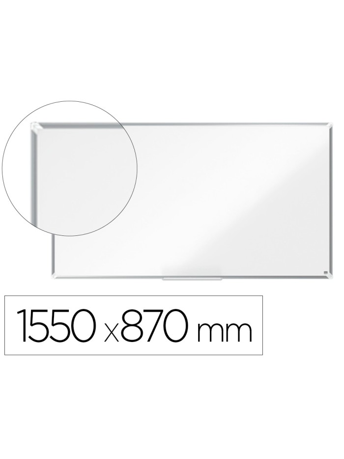 Pizarra blanca nobo premium plus acero vitrificado formato panoramico 70/' magnetica 1550x870 mm Pizarra blanca nobo premium plus acero vitrificado formato panoramico 70/' magnetica 1550x870 mm